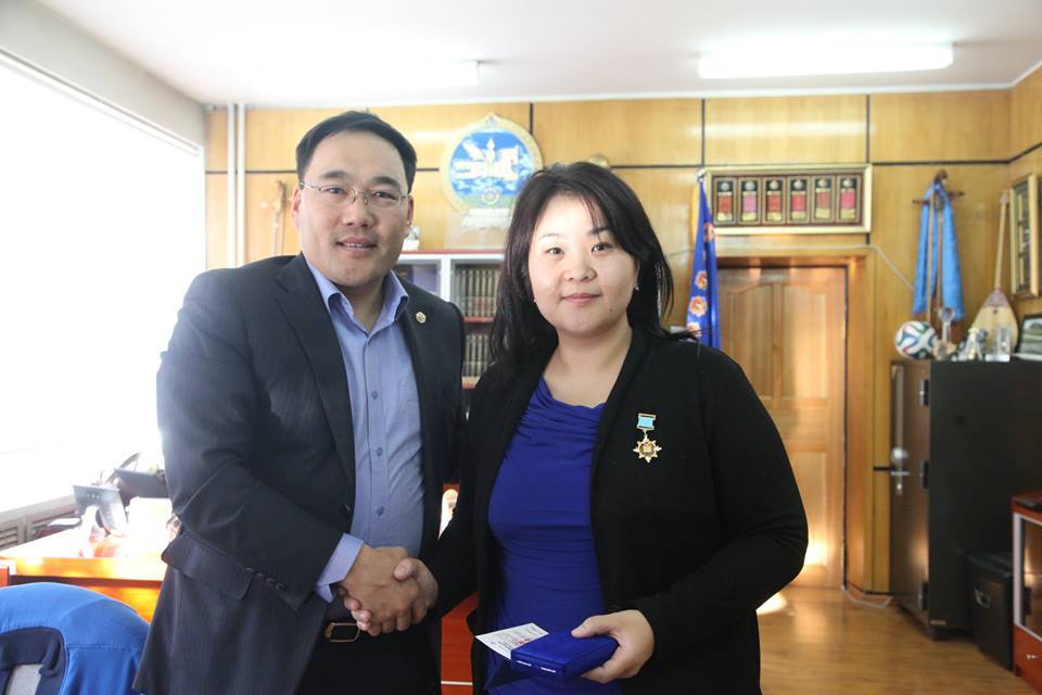 Ж.Даваалхам “Тэргүүний залуу” цол тэмдэгээр шагнагдлаа